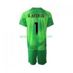 Divisa di Calcio Liverpool A.Becker 1 Portiere Bambino Terza 2022/2023